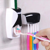 Wall-Mounted Toothbrush & Toothpaste Holder Set with Automatic 