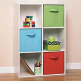 Eprolo cube non-woven fabric storage bin, collapsible home storage box with handles, ideal for organizing household items