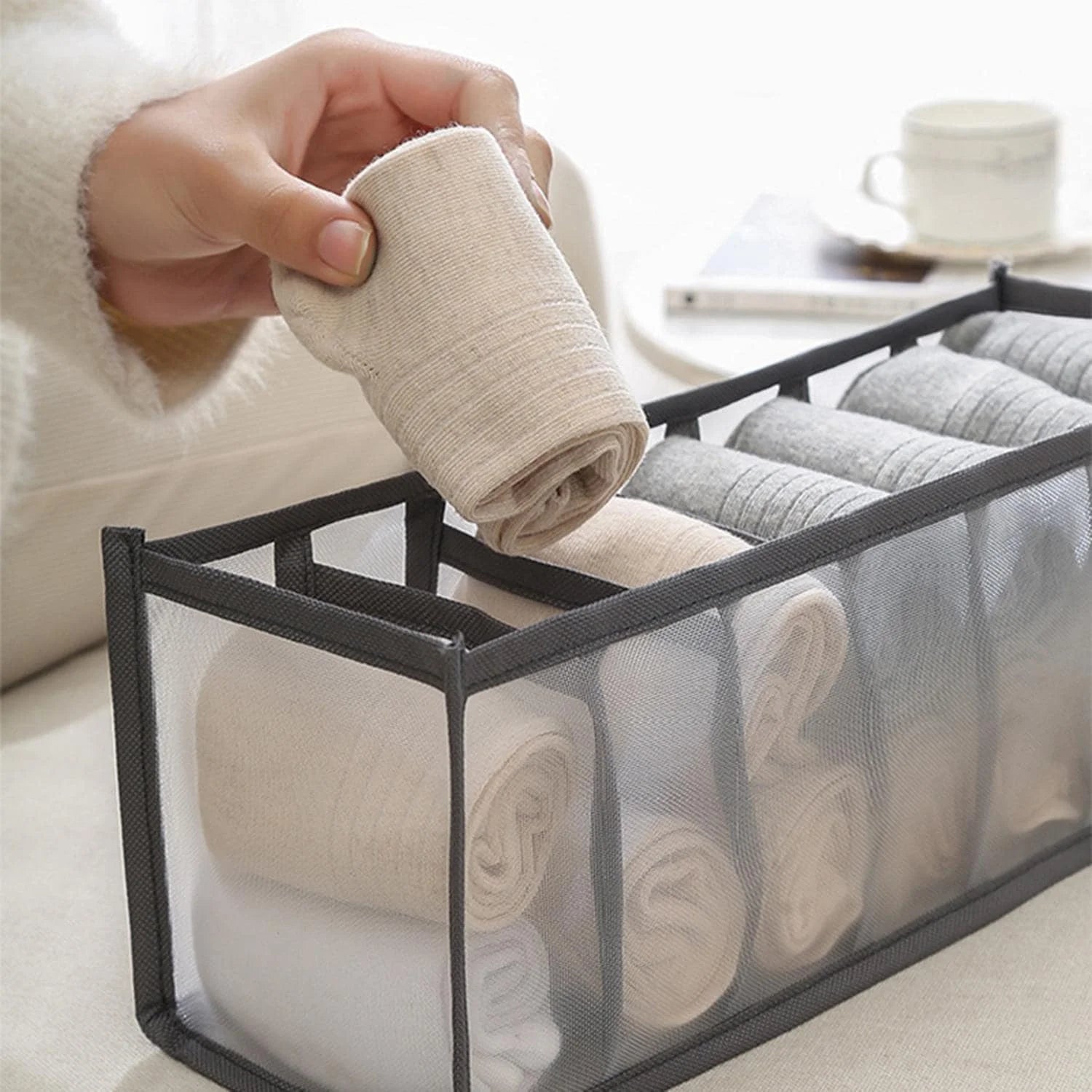 House Storage Box Nylon Mesh Baby Hive Drawers Organizer Cabinet