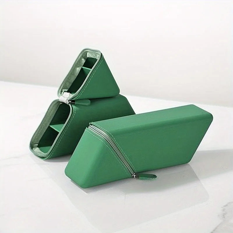 Foldable Silicone Pen Holder-Large Capacity Expandable Pencil Cup for Desk