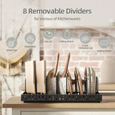eprolo kitchen multifunctional organizer with spice rack and dish drying racks, drawer storage for utensils and spices