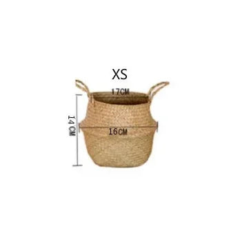 Wicker Storage Basket Flower Baskets Laundry Storage Decorative Basket