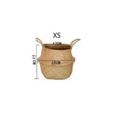 Eprolo wicker storage basket with handles, ideal for laundry, flower arrangements, or decorative organization.