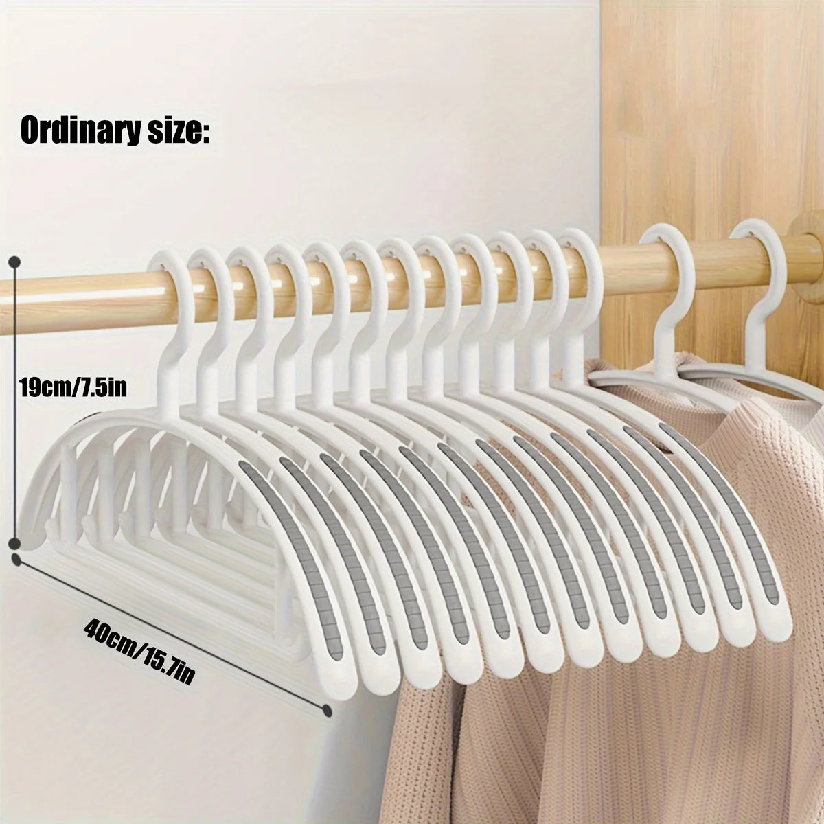 Upgraded Thickened Wide Shoulder Non-Slip Seamless Clothes Hangers