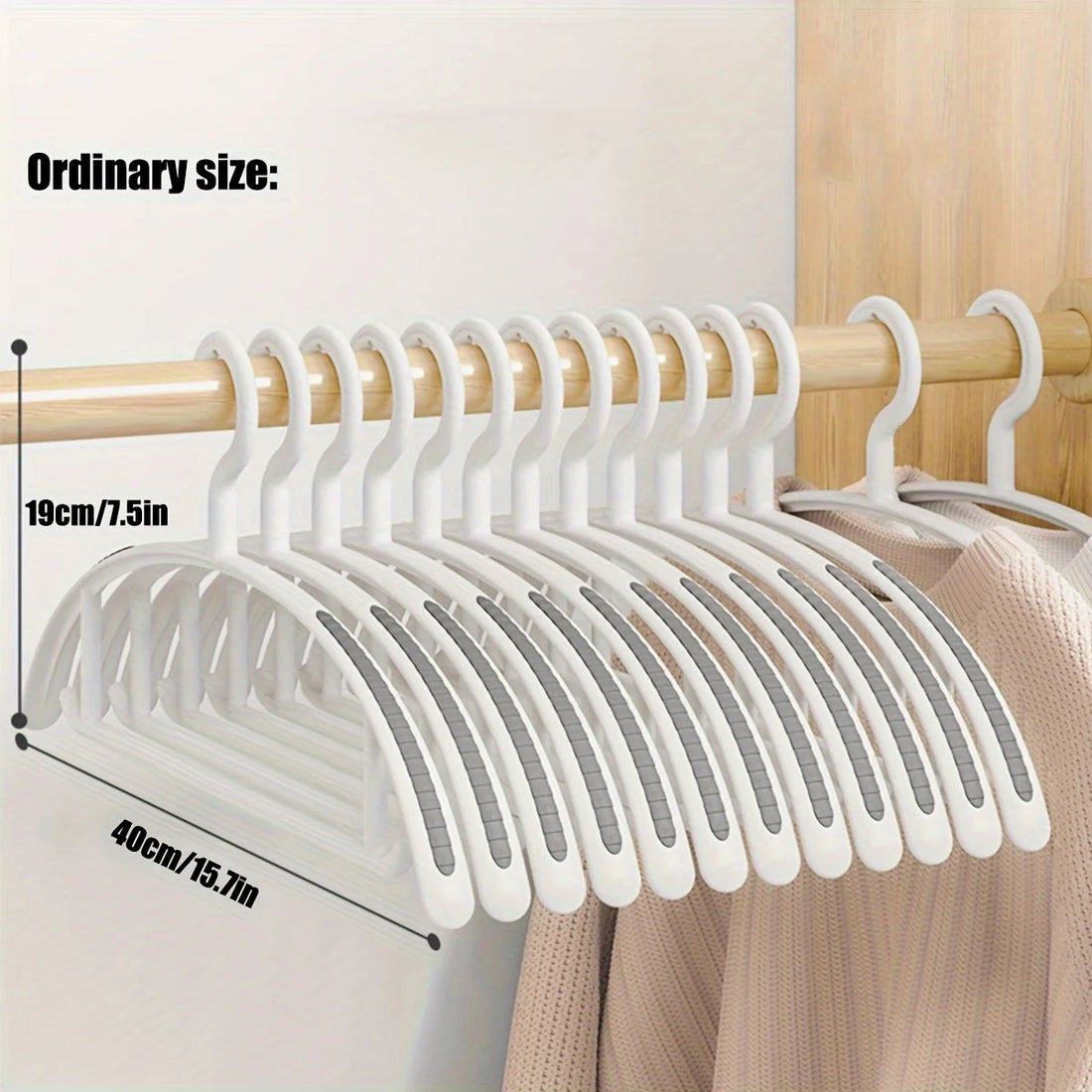 Upgraded Thickened Wide Shoulder Non-Slip Seamless Clothes Hangers