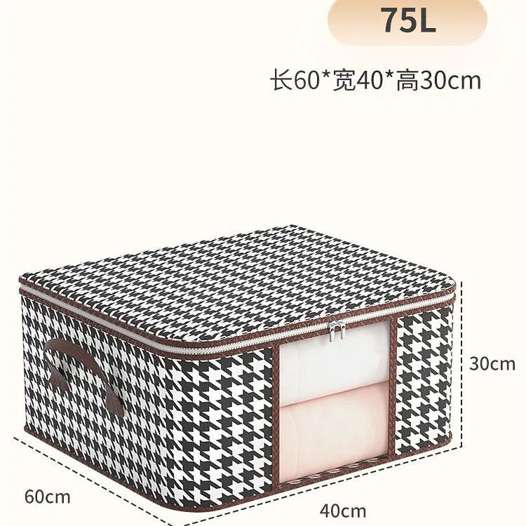 New style Houndstooth Storage Visual Portable Quilt Bag Multifunctional
