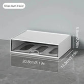 Eprolo desktop combination drawer storage box with compartments for pens, office supplies, and organization on a desk.