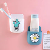 eprolo cute storage rack desk organizer with pen holder and self-adhesive stationery holder on a desk surface