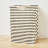 Eprolo waterproof cotton linen laundry basket with fabric organizer for dirty clothes and laundry storage.