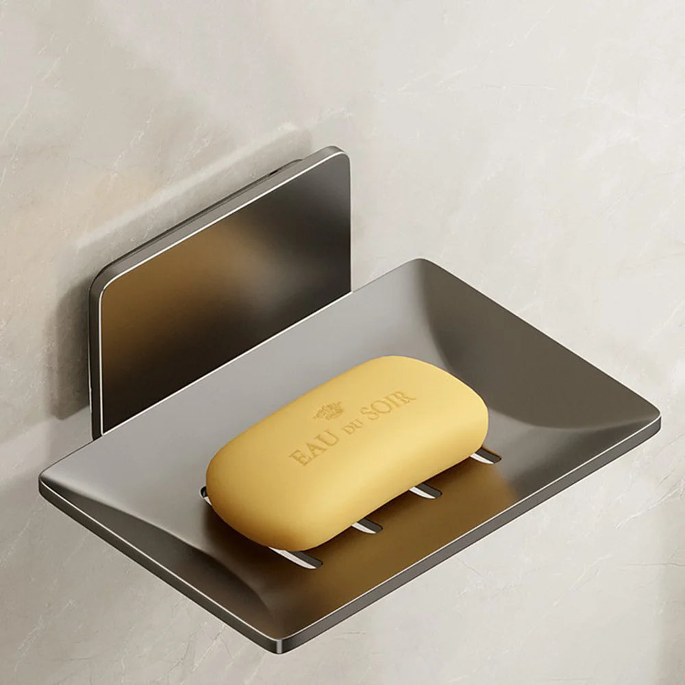 Stenoc No Drilling Bathroom Shower Aluminum Alloy Soap Holder Bathroom