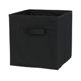 Eprolo cube non-woven fabric storage bin, collapsible home storage box with handles, suitable for organizing household supplies.