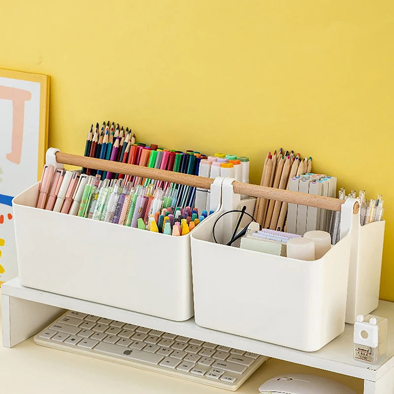 Large Capacity Multifunctional Storage Holder School Office Portable Holder