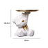 Kawaii geometric butterfly and bear-shaped desktop storage tray in pastel colors, ideal for living room organization.