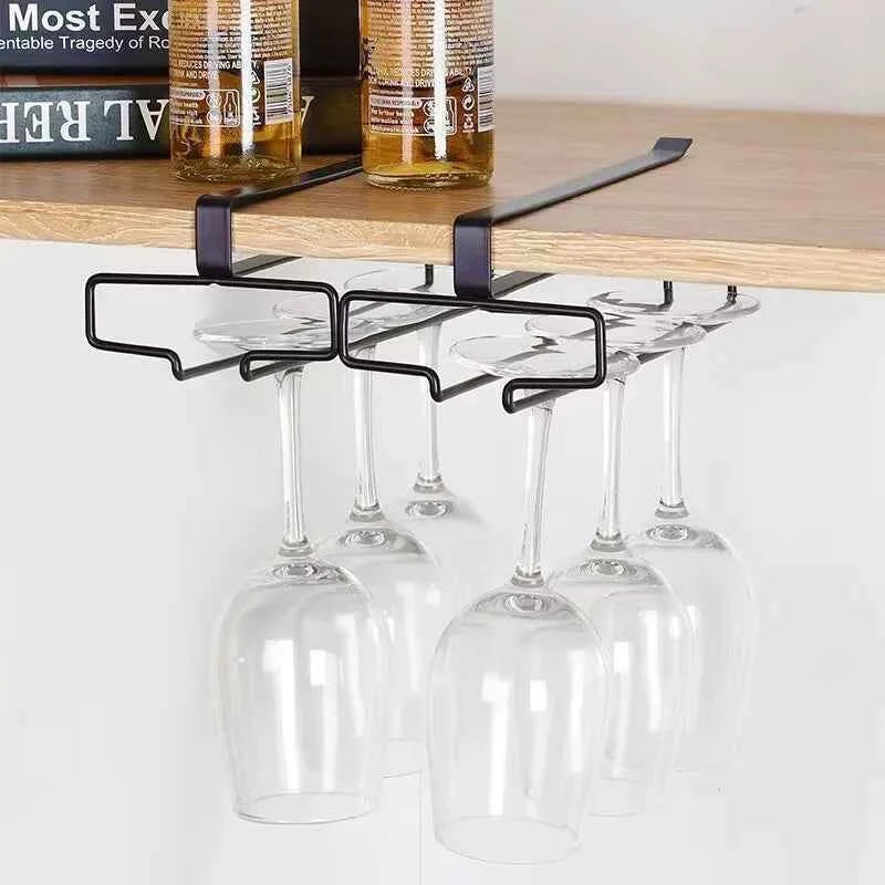 Hanging Red Wine Glass Storage Rack, Home High Footed Cup Storage Rack