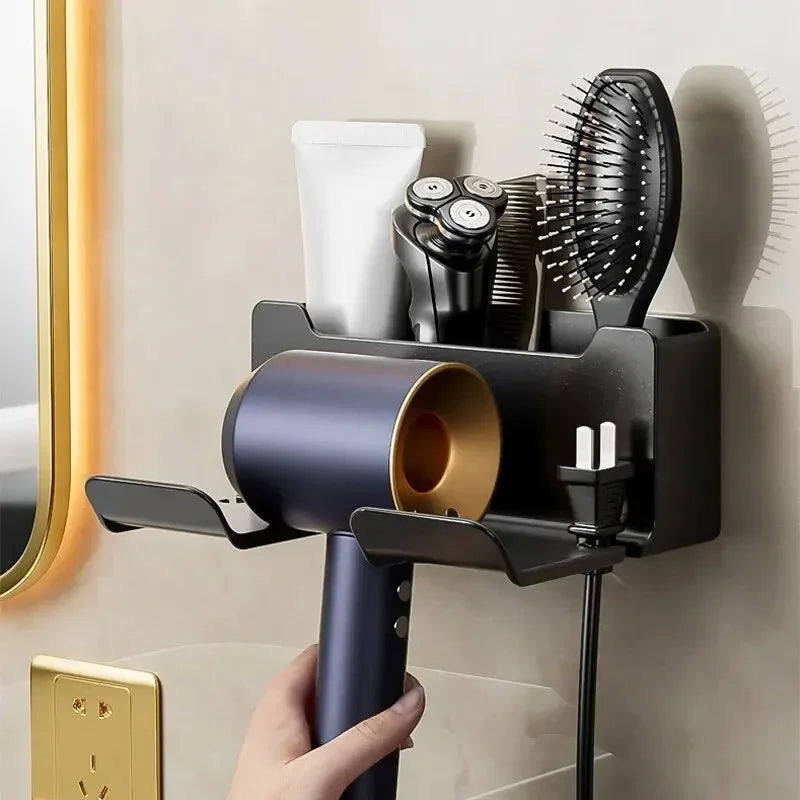 Hair Dryer Holder Wall Dryer Cradle Straightener Stand Hairdryer Organizer
