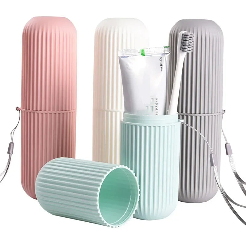 Travel Portable Toothbrush Cup Bathroom Toothpaste Holder Storage Case