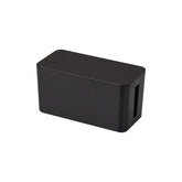 eprolo wooden cable storage box with dustproof cover, power line organizer for home charger socket and electrical cords.
