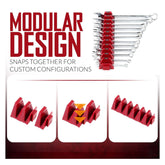 Wrench Organizer Modular System – 12 PCS Magnetic Wrench Organizer