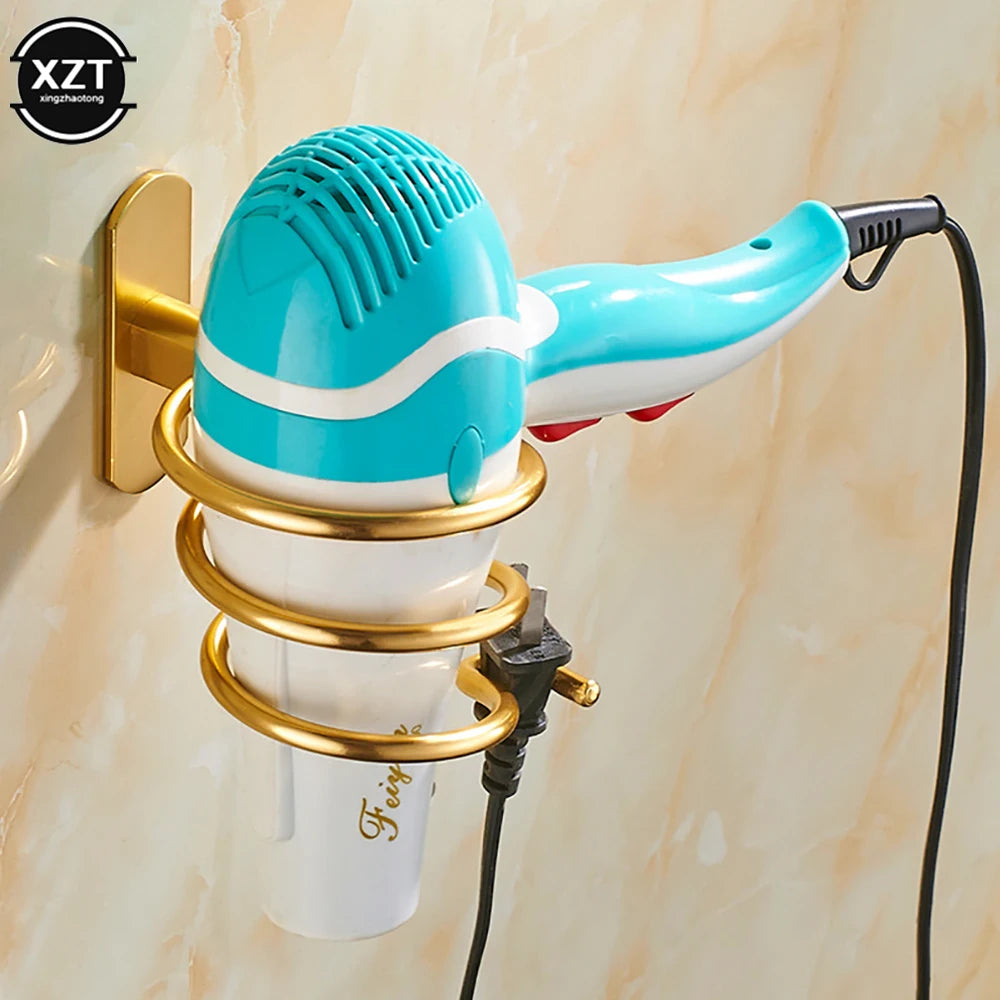 Hair Dryer Organizer Rack Aluminum Bathroom Hairdryer And Straightener Holder