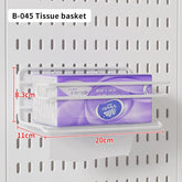eprolo home and office desktop pegboard with height-adjustable standing storage rack showing organized tools and accessories