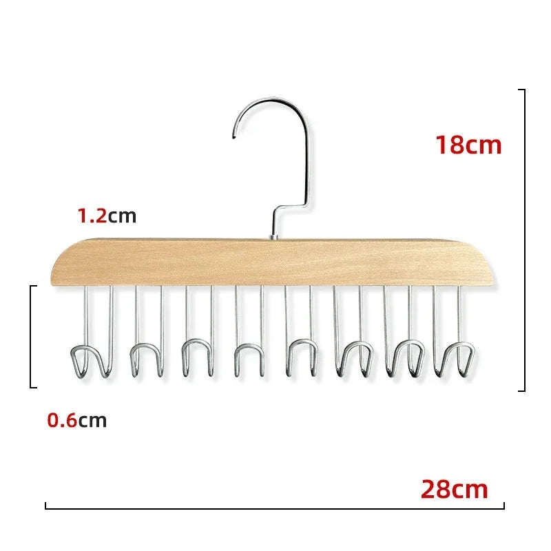 Multi-functional Sturdy Durable Women's Bra Hanger Organizer with Tie Belt for Home Wardrobe Men's And Women's Sling Beanie Stor