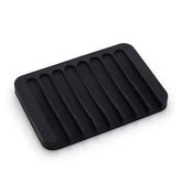 Eprolo free punch soap box with silicone draining soap holder, compact and practical for bathroom or kitchen use