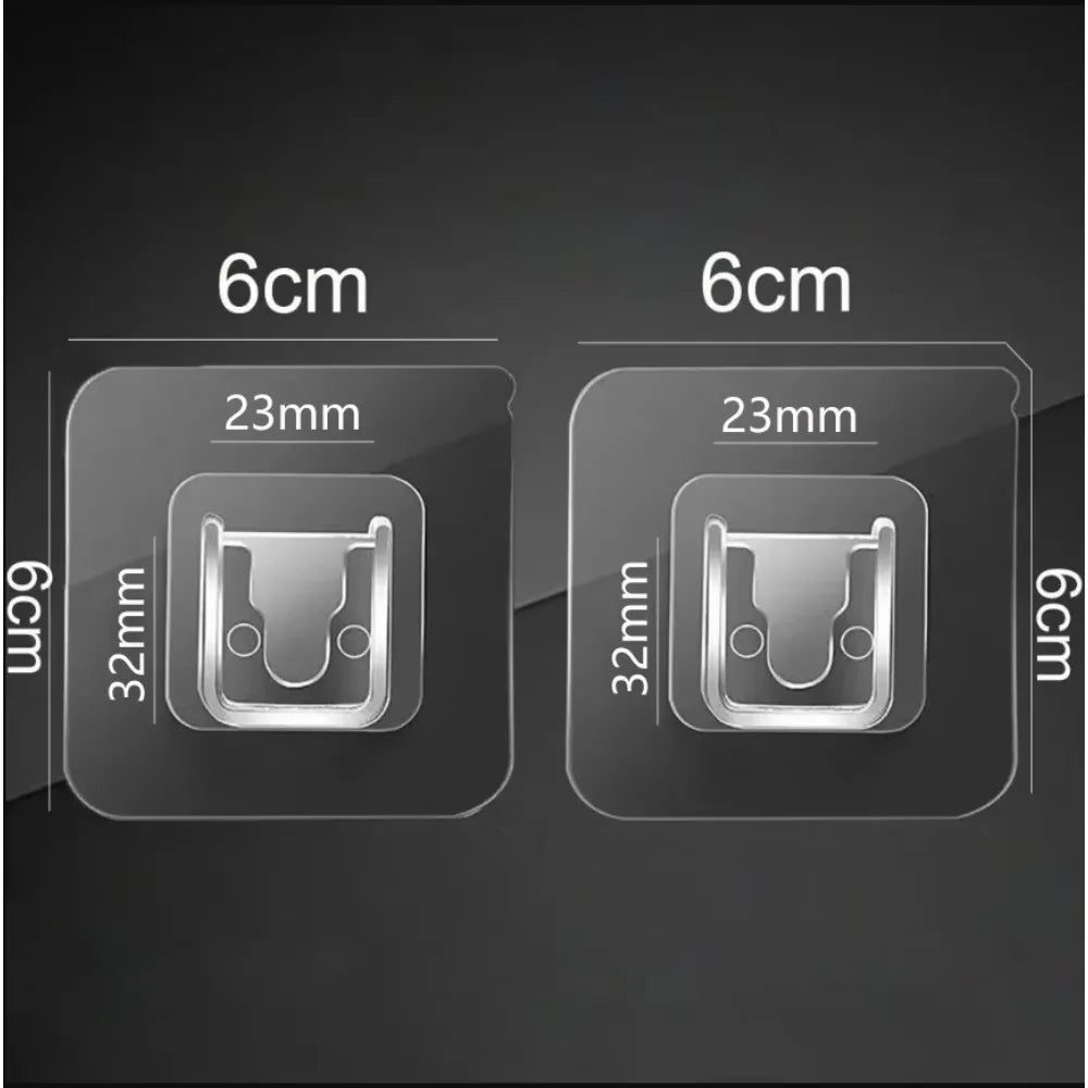 1PC 2PCS Self-adhesive Tape Buckle Holder Bathroom Shampoo Storage Racks