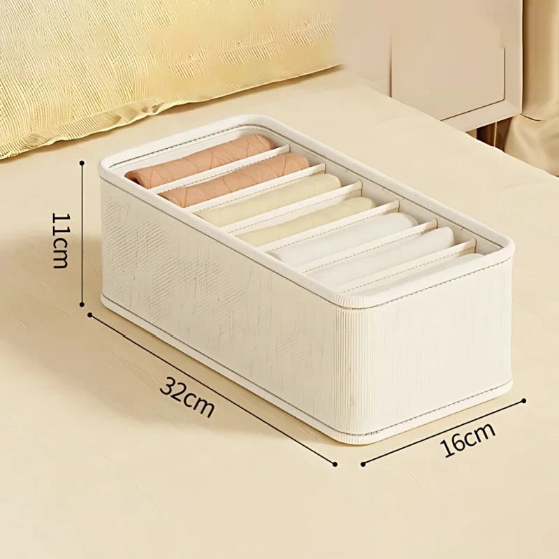 1-5PCSFabric Drawer Organizers for Underwear Socks Bras - Closet Storage