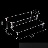 Clear black acrylic display stand with 1-5 tiers, ideal for showcasing cupcakes and desserts in a stylish, multi-level rack by eprolo.