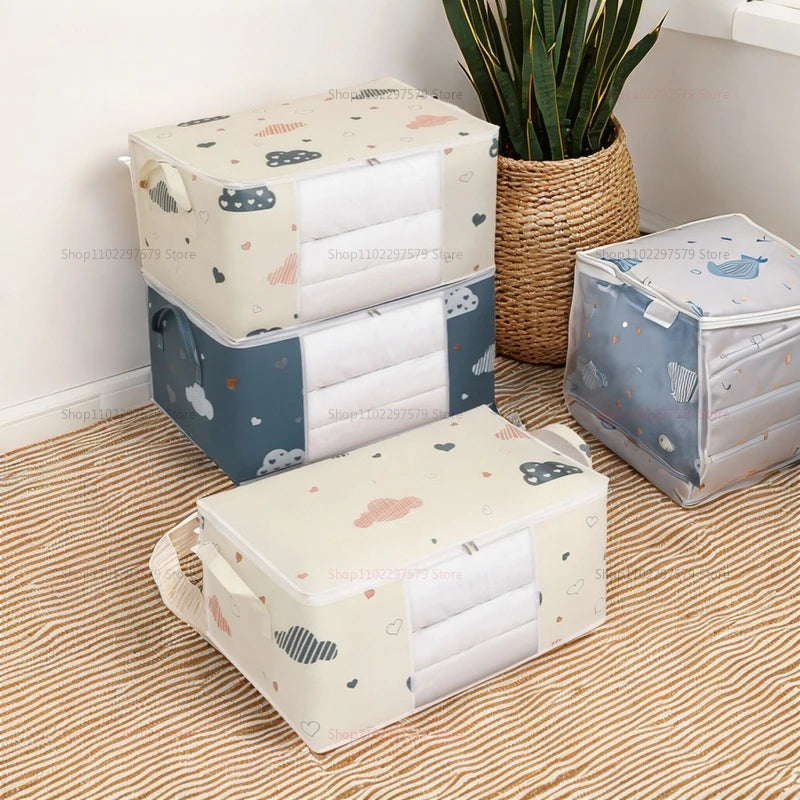 Large Capacity Multi-Purpose Storage Bag with Handles, Dustproof Non-Woven Fabric