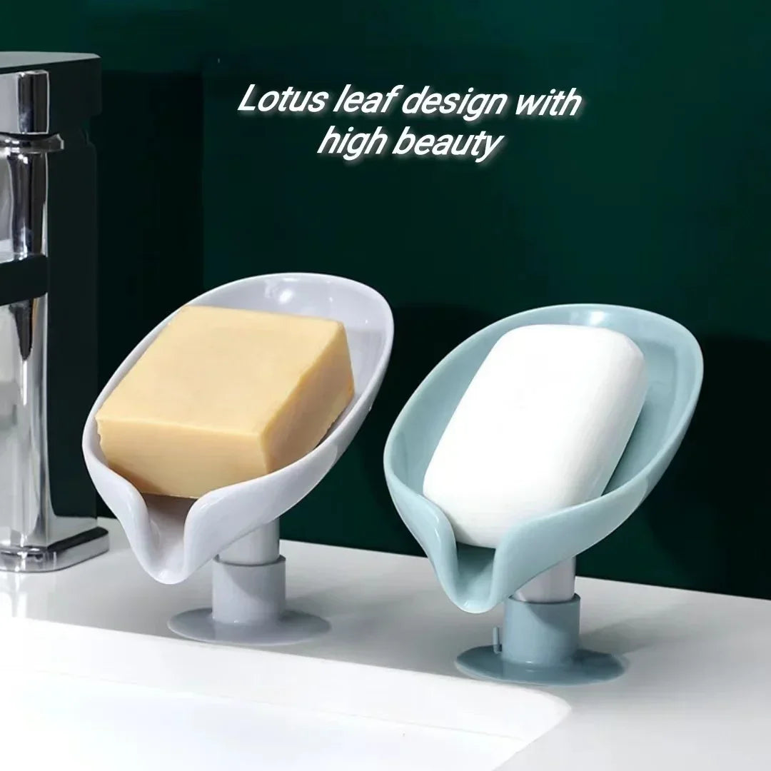 Soap Box Bathroom Accessories Tray Creative Sucker Water-free Storage