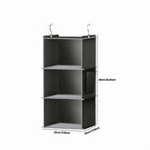 eprolo 6-shelf hanging closet organizer with hooks, fabric wardrobe storage bag for clothes and accessories