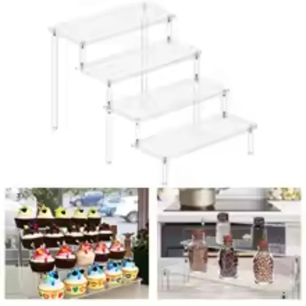 Tier Organizer Box Multi-layer Acrylic Display Stand - Transparent Storage Rack