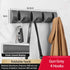 Eprolo folding door hooks towel hanger nail-free punch wall rack hook mounted on a door for towels or accessories.