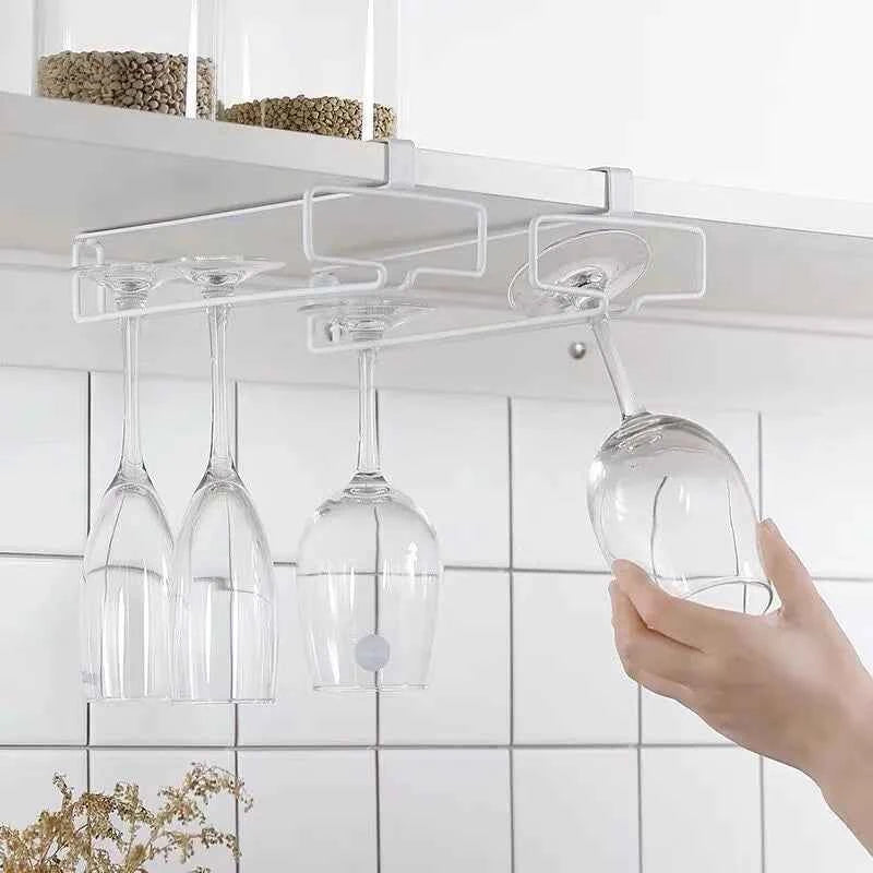 Hanging Red Wine Glass Storage Rack, Home High Footed Cup Storage Rack