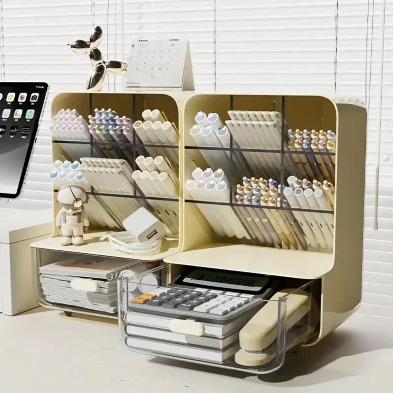 Multi-Layer Desk Organizer Large Capacity Office Accessories Holder