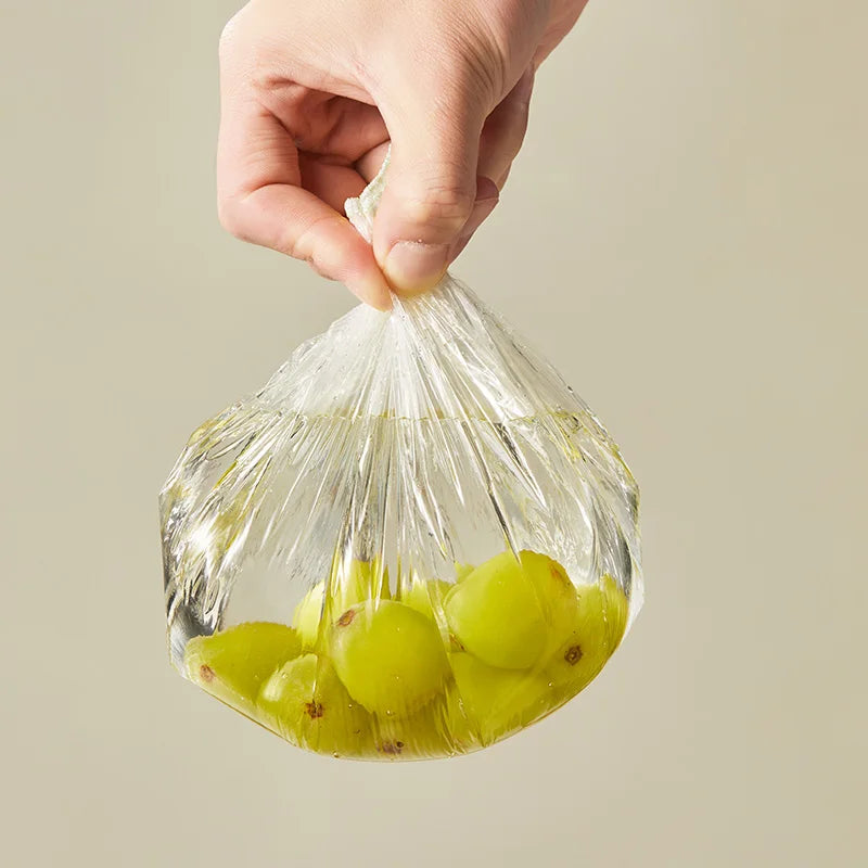 100 Pieces of Disposable Food-Grade Cling Film Covers for Home Kitchen