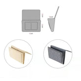 Eprolo felt bedside storage bag hanging organizer with multiple pockets for bed, sofa, or desk use, in neutral color.