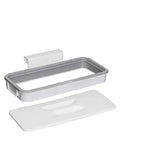 Durable eprolo trash garbage hanging bag hanger attached to kitchen cabinet for easy rubbish disposal and organization.