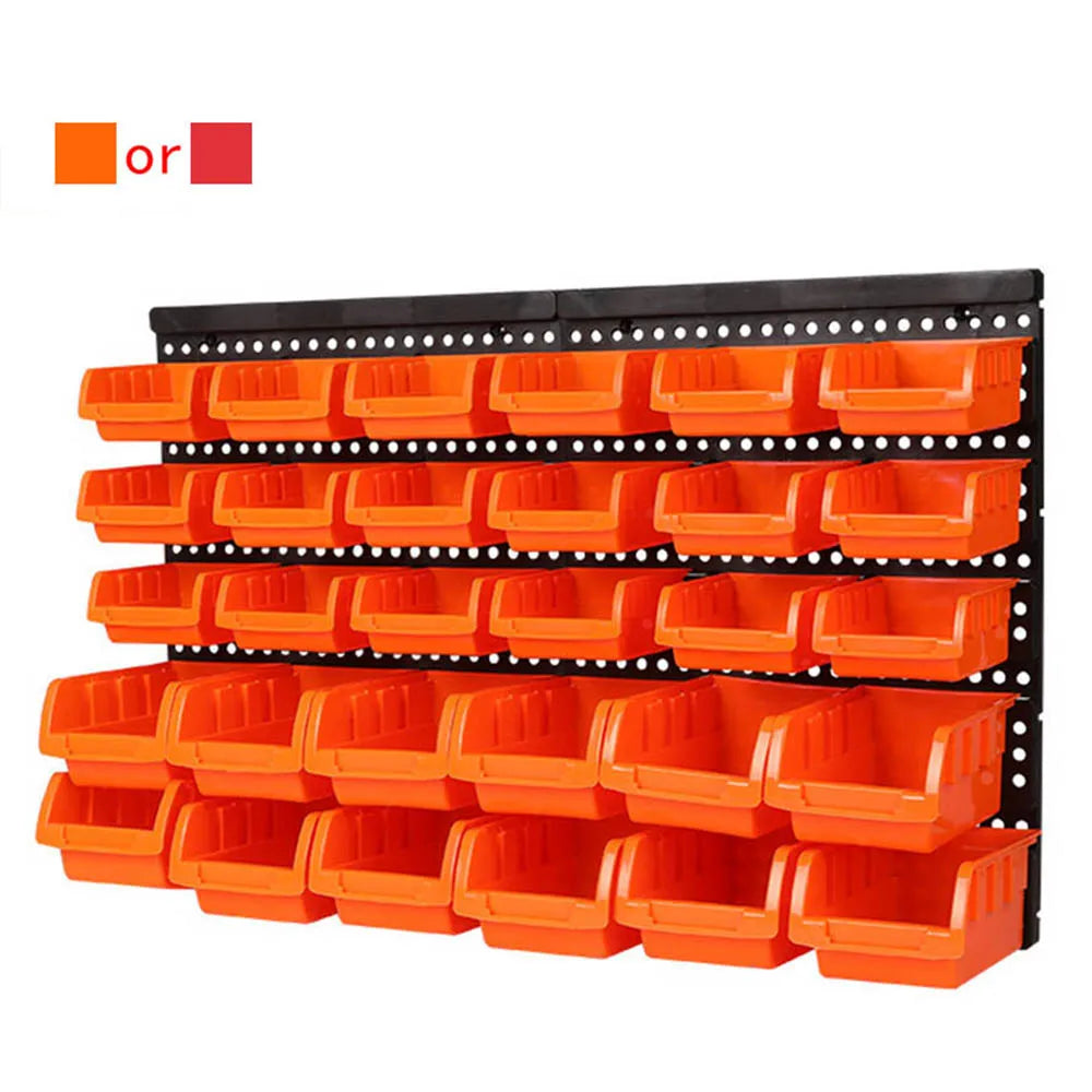 Garage Wall Organization Bins Hanging Wall Mount Board Tool Storage