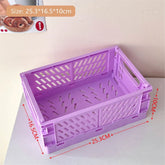Eprolo foldable storage box with handles, collapsible crate for organization and easy transport, shown in a neutral setting