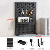 eprolo pegboard combination desktop storage kit with vertical and clip-type pegboard for organizing tools and accessories