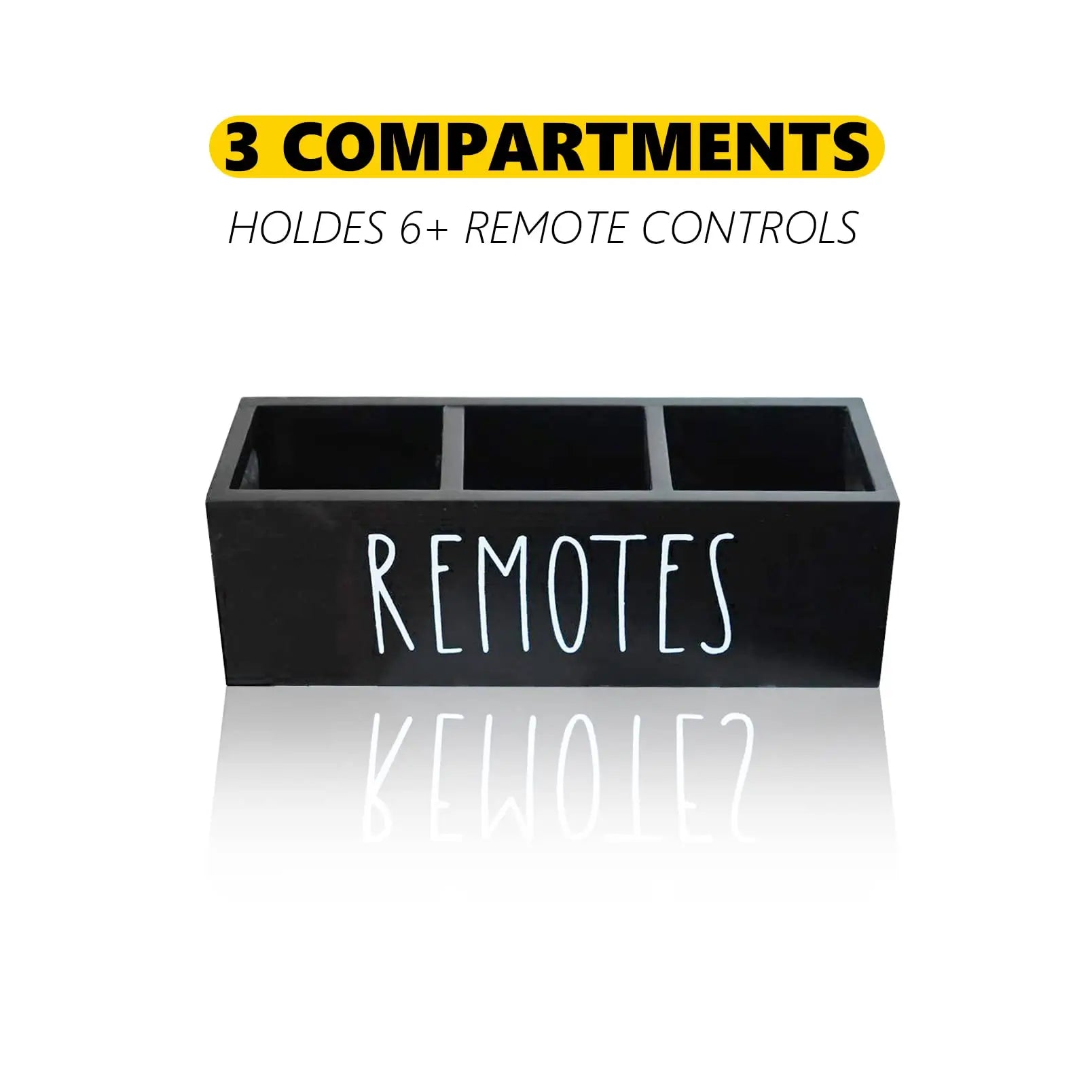 Wooden Organizer for Remote Controls Stationery  for Living Room