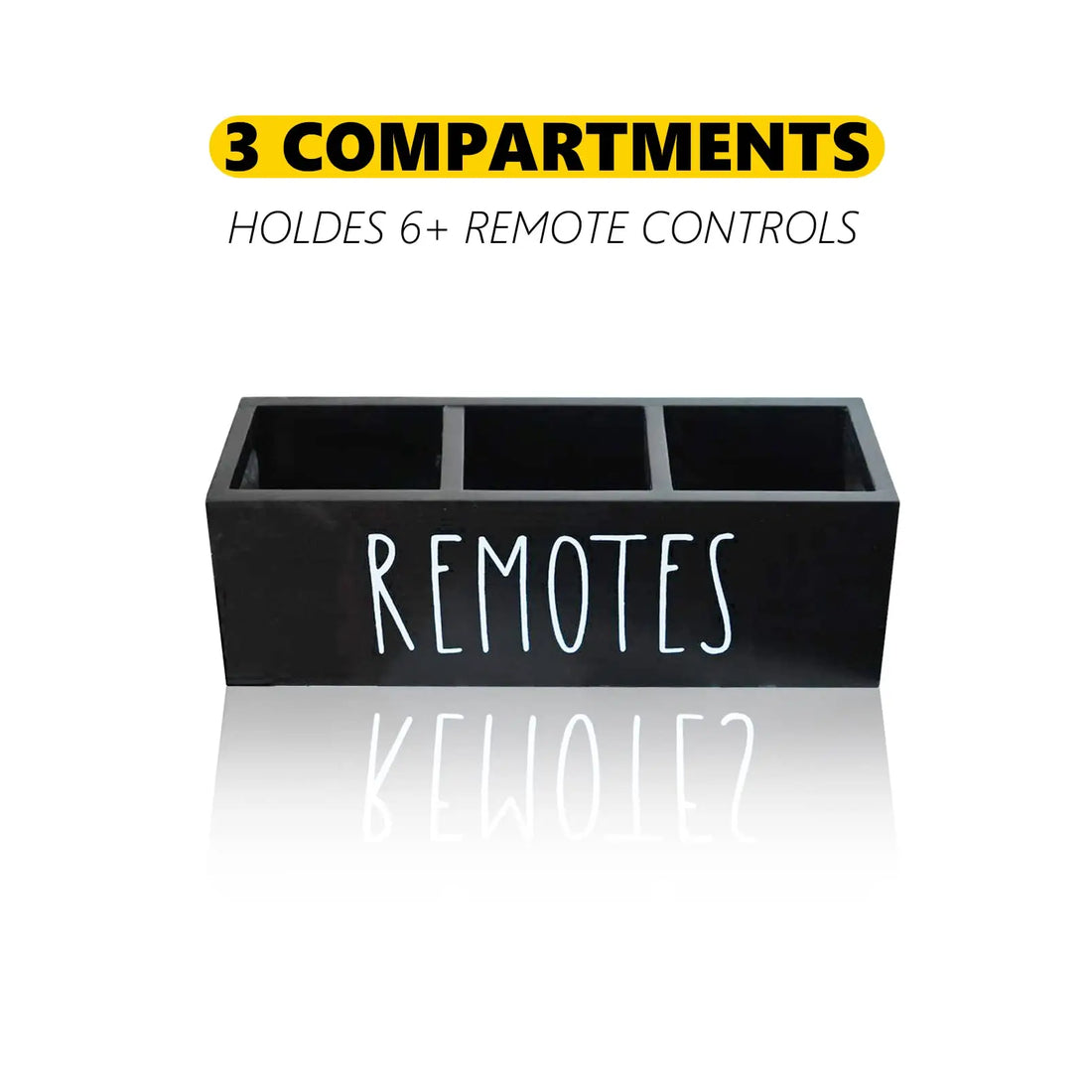 Wooden Organizer for Remote Controls Stationery  for Living Room