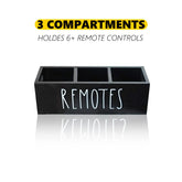 eprolo wooden remote control organizer with compartments for living room stationery and accessories.
