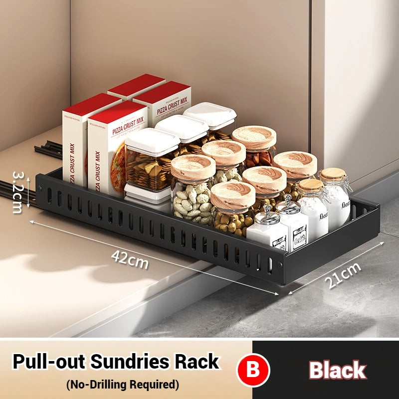 Kitchen Multifunctional Organizer - Spice Rack & Dish Drying Racks Drawer Organizer