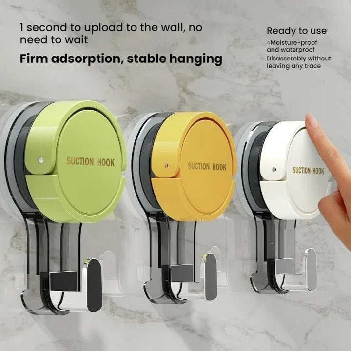 Suction Hooks Strong Vacuum Power Traceless No-Drilling Adhesive Hooks