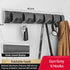 Eprolo folding door hooks towel hanger wall rack with nail-free punch design, mounted on a door or wall for convenient hanging.