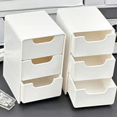 eprolo portable 3-tier desk organizer with drawers, stylish divider box for efficient office or workspace storage.