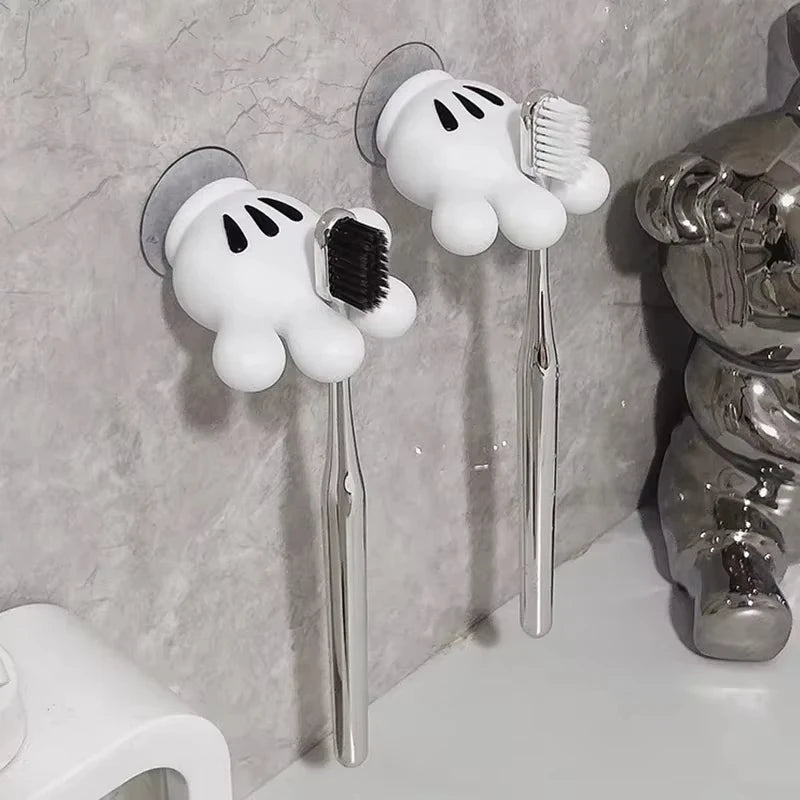 Toothbrush holder Mickey Palm cute bathroom towel suction cup multi-function hook